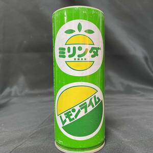 空き缶　ミリンダ レモンライム カゴメ株式会社　1980(昭和55)年？　名古屋市 昭和レトロ 食品パッケージ 菓子箱 