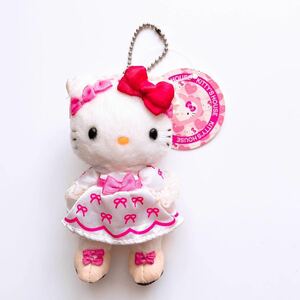 * Hello Kitty *pyu- Rolland do limitation Kitty z house KITTY 'S HOUSE mascot ball chain soft toy ribbon 2005 year Sanrio 