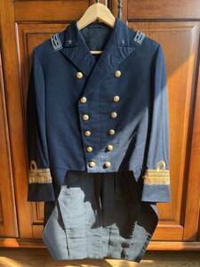 WW1 WW2 イタリア 海軍 regia marina 中佐 大礼服 実物 高級 礼服 上着 上衣 コート 外套 希少 激レア