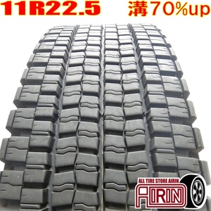 中古タイヤ 11R22.5 14PR DUNLOP SP001 スタッドレスタイヤ 1本単品 大型車 中古 22.5インチ