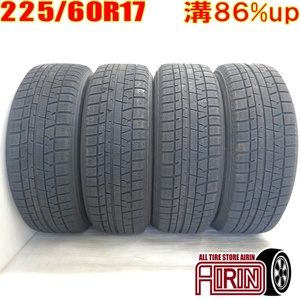 中古タイヤ 225/60r17 スタッドレスタイヤ YOKOHAMA iceGUARD 5PLUS IG50 4本セット ヴェルファイア エクストレイル 中古 17インチ