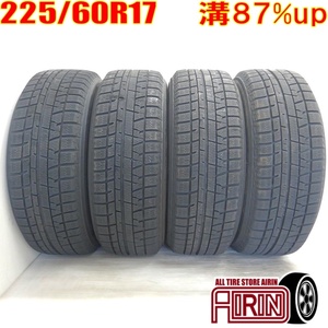 中古タイヤ 225/60r17 スタッドレスタイヤ YOKOHAMA iceGUARD 5PLUSIG50 4本セット アルファード クルーガー ヴェルファイア 中古 17インチ