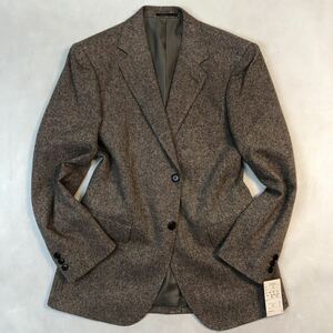 新品【復刻のジャッケット★サイズA7 XL】2Bシングルジャケット ゴルフジャケット 茶系 総裏/センターベンツ なめらか生地 ウール GOLF