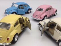 1台売り 水色 1/32 クラシック ビンテージルック ビートル パステルカラー ミニカー フォルクスワーゲン クラシックカー VW_画像4