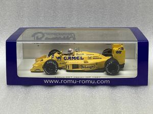 即決 Spark 1/43 ロム特注 Lotus 99T Japan GP 1987 No.11 中嶋悟 キャメル CAMEL ロータス ホンダ 中古品 スパーク 限定420台 希少 絶版