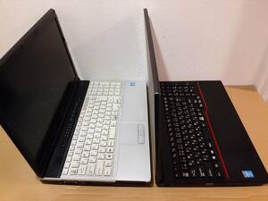 FUJITSU LIFEBOOK E742/F Core i5-3320M/メモリ4GB・LIFEBOOK A574/HX Core i3-4000M/メモリ4GB【ジャンク2台】