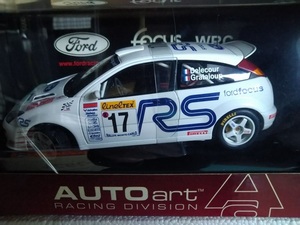 AUTO art 1/18 Ford Focus NO17 WRC モンテカルロ Delecour 2001