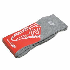 2023秋冬新作【ニューバランス】メンズ ソックス 靴下 グレー 012-3986003-20 new balance ゴルフ ミディアム シンプル 上質素材 @