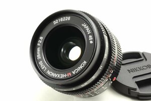 【良上品】KONICA コニカ M-HEXANON LENS 28mm F2.8 / Leica Mマウント #4174
