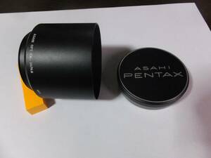 旭光学(Pentax) レンズフード Takmar F:135mm 1:3.5/F:150mm 1:4/F:200mm 1;5.6 49mmねじ込み 厚さ52mm フロントキャップ付