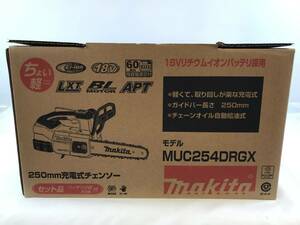 マキタ makita 充電式チェンソー ガイドバー250mm 青 18V 6Ahバッテリ2本・充電器付 MUC254DRGX 未使用品 193242-34 在2
