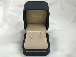 [Barzaz( bar The s)] earrings lady's yellow gold 10 gold K10YG yellow gold 0.12 stamp weight : approximately 0.6g secondhand goods #193444-13