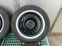 DUNLOP 185/55R15 WINTER MAXX バリ山スタッドレス4本セット、8.26mm、15×5.5J、+45、100/H4、キュ-ブ、マ-チ、フィットなどに_画像3