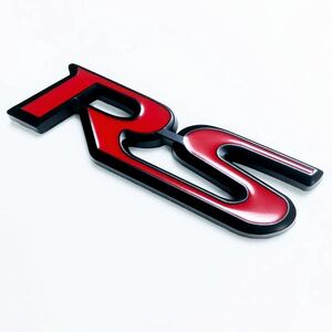 汎用 車 多様 車外 RS エンブレム ドレスアップ カスタム アクセサリー ステッカー シール レーシング スポーツ SPORT GT グランツーリスモ
