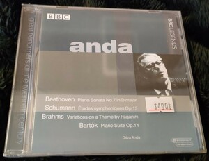 1DISC/SEALED/BBC LEGENDS/MONO/IMPORTED/GEZA ANDA(PIANO)/BEETHOVEN PIANO SONATA NO.7 ETC./RECORDING IN 1953