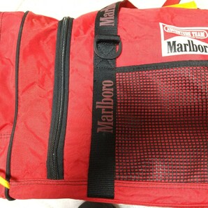 マルボロmarlboro adventureteam大容量ボストンバック赤黒 スポーツバッグ ヴィンテージ品90S美usedの画像2