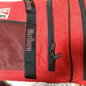 マルボロmarlboro adventureteam大容量ボストンバック赤黒 スポーツバッグ ヴィンテージ品90S美usedの画像6