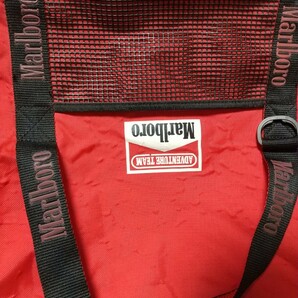 マルボロmarlboro adventureteam大容量ボストンバック赤黒 スポーツバッグ ヴィンテージ品90S美usedの画像4