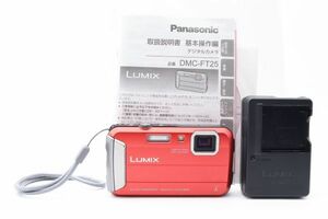 Panasonic Lumix DMC-FT25 16Mp Red 4x Zoom TS25 [美品] #2011024A