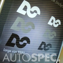 送料無料　　AUTOSPEC.　エンブレムステッカー　80mm　8cm　ホワイト　白　AS　デカール_画像6