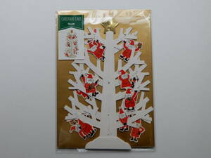 新品未使用　クリスマスカード　サンタツリー　サンタクロース　クリスマスツリー　Sanrio　サンリオ