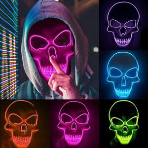  Christmas Skull LED luminescence mask cold light marks mo sphere stage Performance R442