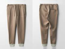 極美品 送料込　1PIU1UGUALE3 RIB PANTS 40G FULLY DULL JERSEY / 定価71,500円 / GRAY BEIGE / sizeV / ウノピゥウ リブパンツ 22年モデル_画像6