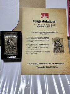 【新品未使用品】 Marlboro zippo 50周年 世界150個限定