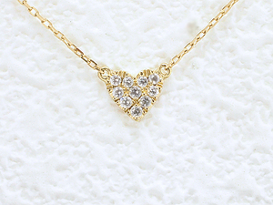 Fujiya ◆ Archer Ahkah Heart Paveneckless Diamond/0,05CT 750YG закончил