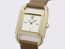 富士屋 ◆ トリーバーチ TORY BURCH TBW7200 革ベルト レディース クオーツ 腕時計_画像1