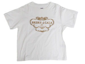 富士屋 ◆エルメス HERMES ブリッド・ドゥ・ガラ Tシャツ レディース サイズ42 クリーニング済み