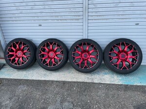 エセックス　ESSEX　EM-18　ハイエースカスタム　18×8J　タイヤ付き　225/45R18　