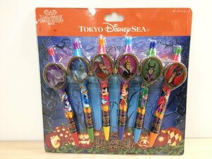 ディズニー 《未開封品》TDS ハロウィン2015 ヴィランズ ボールペンセット ハデス アースラ マレフィセント 6A26 【60】