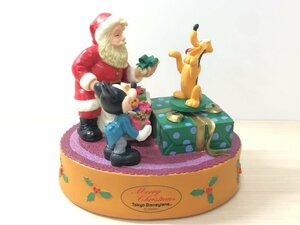 ディズニー TDL 初期 オルゴール フィギュア クリスマス ミッキー サンタクロース プルート 8A33 【80】