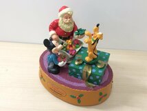 ディズニー TDL 初期 オルゴール フィギュア クリスマス ミッキー サンタクロース プルート 8A33 【80】_画像2