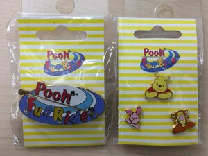 ディズニー 《未使用品》くまのプーさん ピンバッジ 2点 Pooh Fun Ride ピグレット ティガー 1A85 【60】