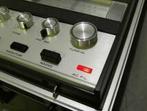 希少 CROWN BUSITTACHE アタッシュケース型 テープレコーダー マイク付 CRC-9950F ラジカセ 昭和レトロ 当時物 1974年 取説あり　/BK15_画像5