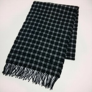 BURBERRY LONDON BLUE LABEL バーバリー マフラー ストール ブラック系 チェック柄 