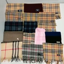 BURBERRY Burberrys マフラー ストール ブランケット 大量セット まとめて カシミア ウール等 ノバチェック柄_画像1