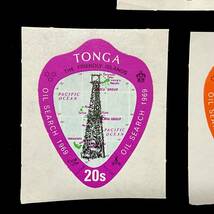 トンガ王国発行「石油調査」５種完 シール式切手 １９６９年１２月２３日発行_画像4