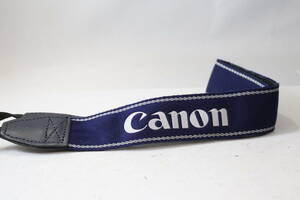 【実用/良品】キャノン Canon カメラ ストラップ ネイビー シルバー Navy Silver (P206)