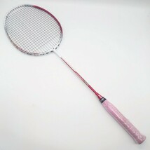 YONEX NANORAY 200 ヨネックス ナノレイ バドミントン ラケット 3U 公式 スポーツ レッド ホワイト ゴールド ブランド ロゴ tp-23x1061_画像1