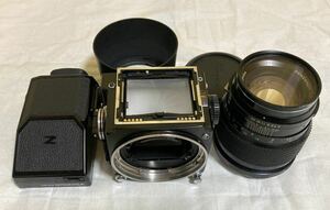 ゼンザブロニカ　Zenza bronica ETR 、ファインダー、レンズ　中判カメラ