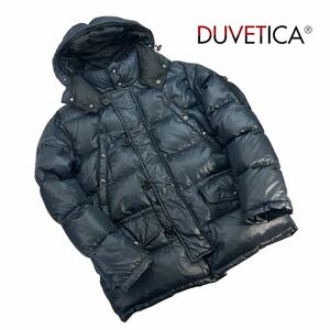 定価15.5万 美品 DUVETICA デュべティカ eracle N-3B ダウンジャケット サイズ48/L相当 ネイビー ブルー ハンガリー製 ファー欠品 A2948