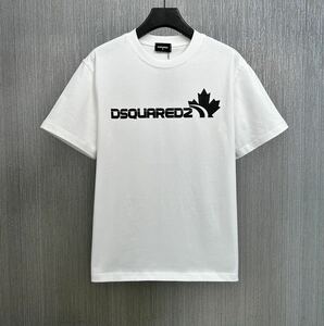 新品 サイズXL ディースクエアード DSQUARED2 Tシャツ シャツ 半袖シャツ ロゴシャツ プリントTシャツ 