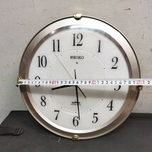 9壁掛け時計 セイコー SEIKO 電波時計【80サイズ】_画像3