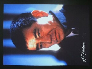 A4 額付き ポスター 高倉健 Ken Takakura ブラックレイン Black Rain 写真 フォトフレーム 額装済み