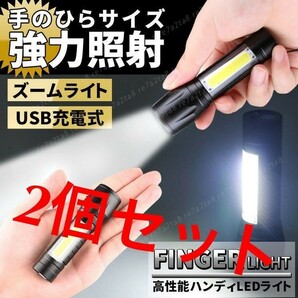 速達 ☆2個セット☆コンパクト強力高輝度 防水LED懐中電灯 LED懐中電灯 ３モード搭載 アウトドア