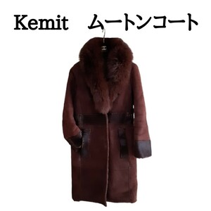 訳アリ特価◆Kemit◆ムートンコート/フォックス衿/サイズ36/