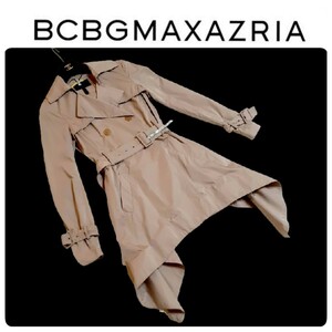 ◆BCBG◆背面フリル変形トレンチコート★ビーシービージー マックスアズリア★